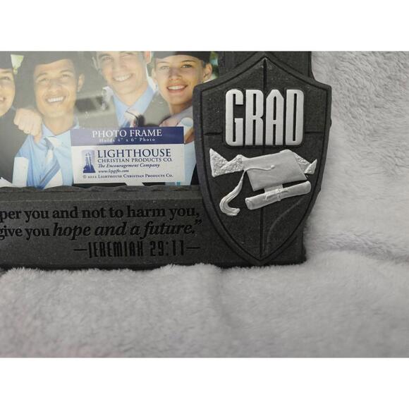 New Lighthouse Christian Products Photo Frame Graduation I Know The Plans 4x6 - Picture 2 of 12